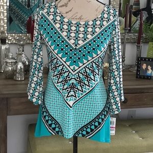 Alfani multi-printed Tunic